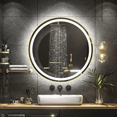 Smart Touch LED-Spiegel mit Rahmen aus Aluminiumlegierung